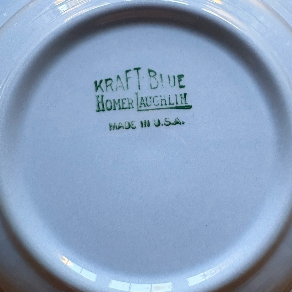 Kraft Blue by Homer Laughlin- made in USA - (5) Bowls- 1940’s-1950’s - Picture 9 of 13